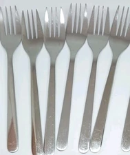 6 Ikea Fornuft Stainless salad Forks Fork Flatware Set of 6 lot