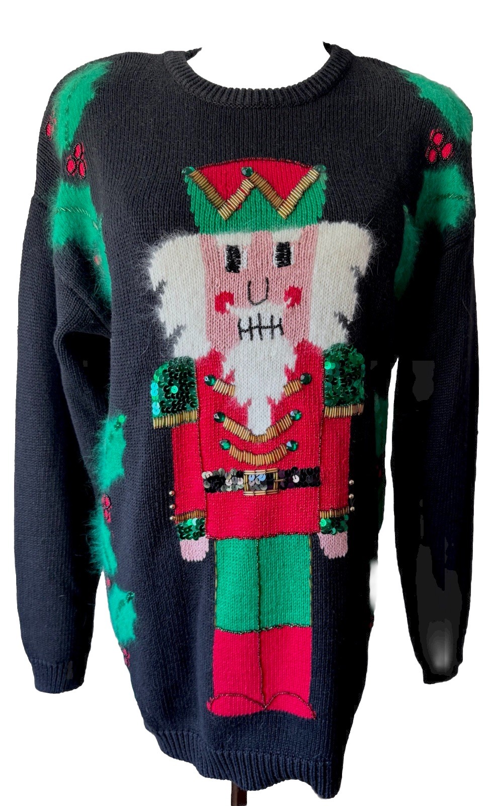 Vintage IB Diffusion Nutcracker Beaded Christmas … - image 1