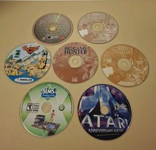 PC Software Video Games CD-ROMs Loose Disc Lot Of 7 Cabela's Sims Atari