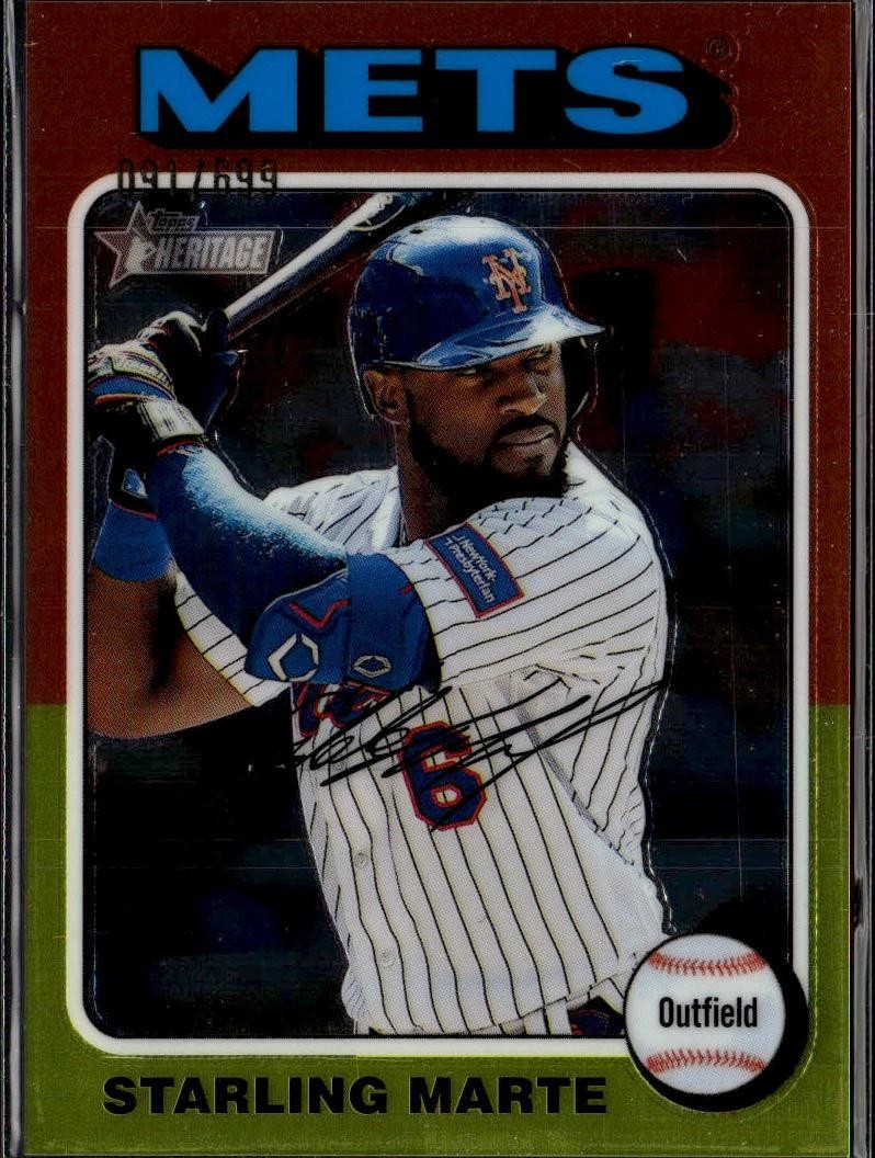2024 Topps Heritage #266 Starling Marte Chrome #/699