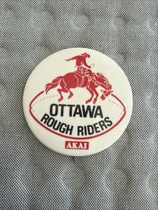 OTTAWA ROUGH RIDERS Vintage 2.25” Pin Canadian Football League Irwin Specialties