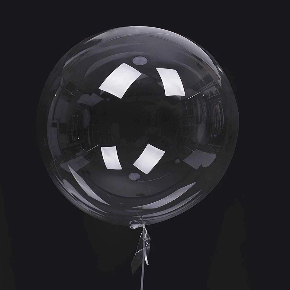 BUBBLES palloncino 18"/45cm trasparente Trasparente - Bobo Balloon - Immagine 2 di 2