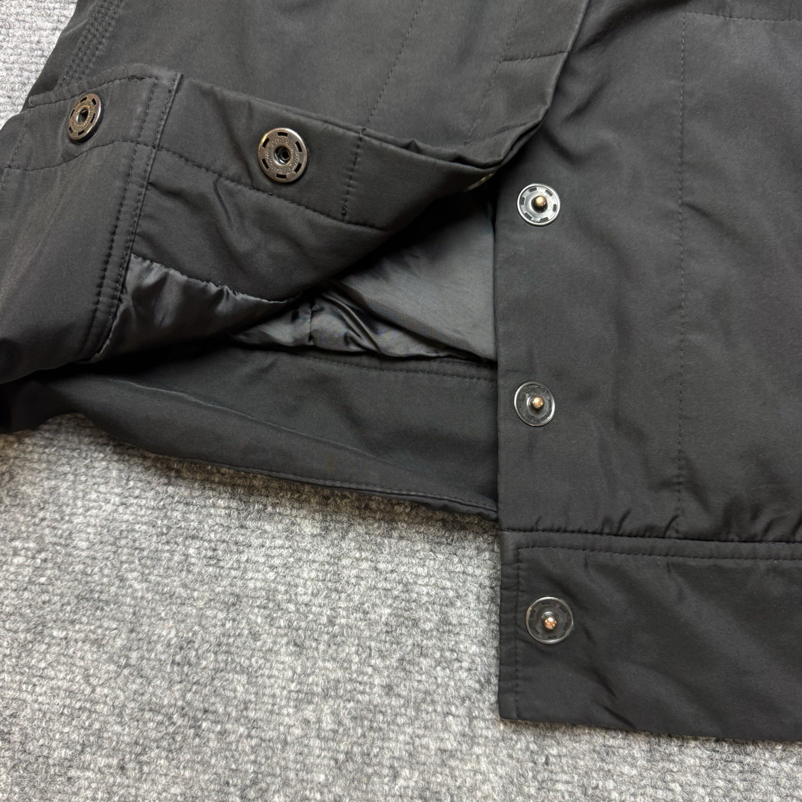 GAP Black Snap Button Collared Jacket Women's Siz… - image 9