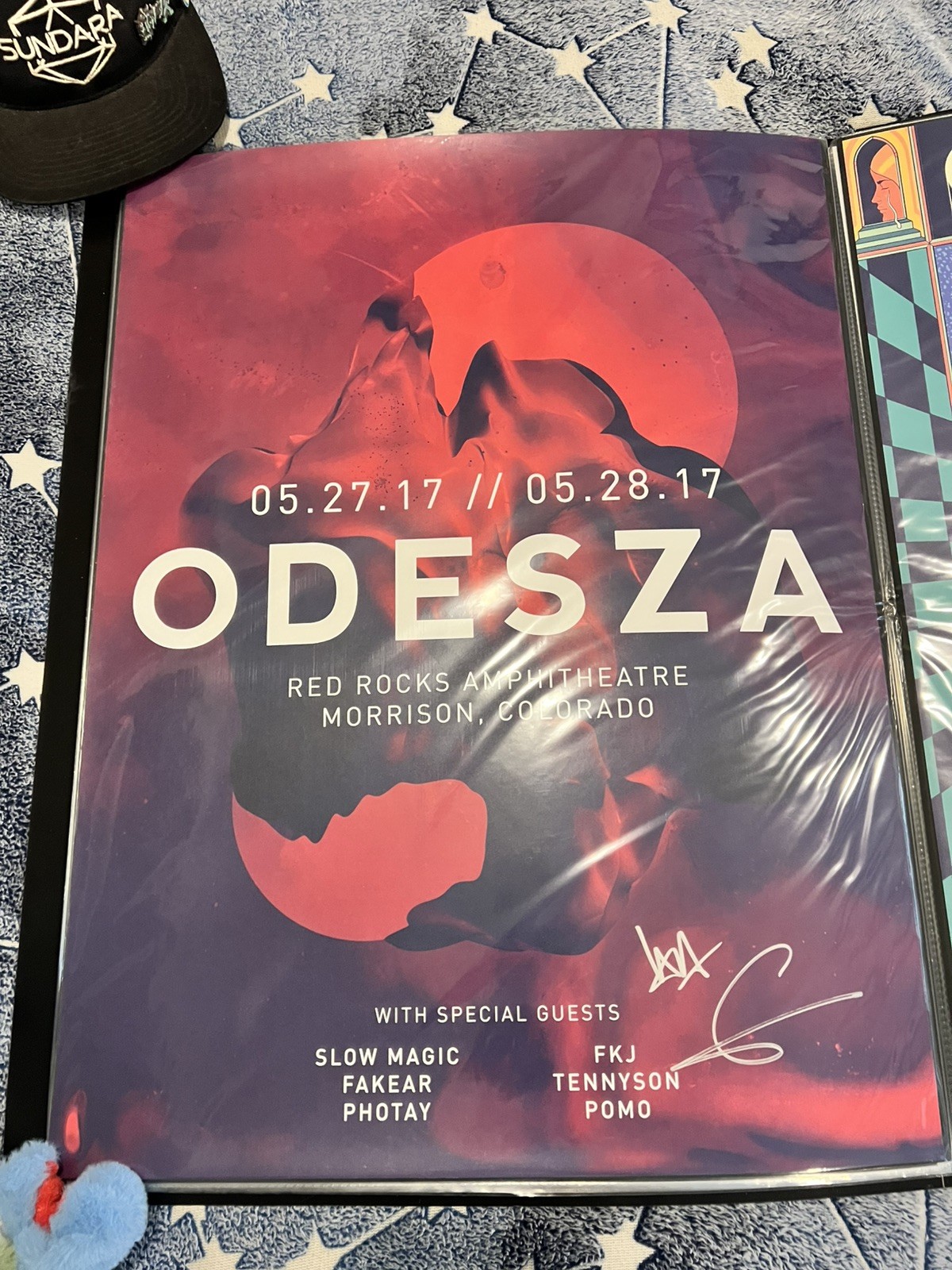 ODESZA 2017 Red Rocks Amphitheatre Concert Poster (Signed)