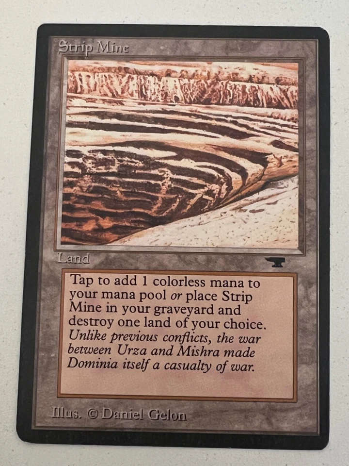 Magic the Gathering MTG Antiquities Strip Mine No Horizon NM Sample (Beta Bob) - Image 4 of 4