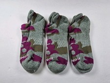 Bombas Original Floral Lot Of 3 Pairs Ankle Socks Size Youth/Women's S