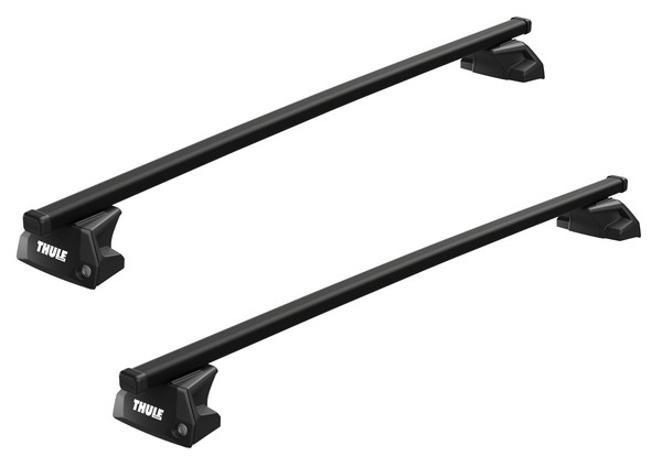 Thule DachträGer Evo Flush Rail Squarebar Evo Schwarz FüR Mini Clubman Kombi-image