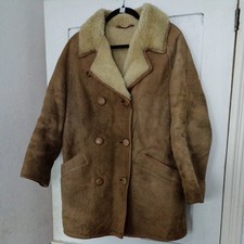 Vintage Genuine Authentic Morland's Real Sheepskin Coat  Light Brown 
