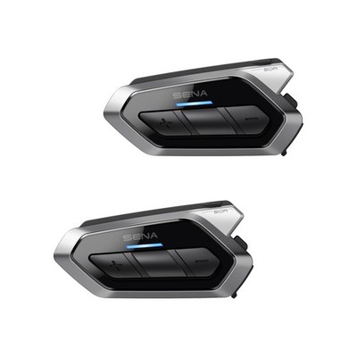 Motorcycle Bluetooth Headset 3 Button Mesh Intercom Dual Pack Sena 50R