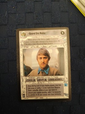 Decipher Star Wars CCG Endor General Crix Madine Card Mint Condition