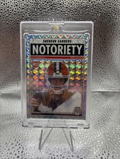 2025 Shedeur Sanders RC Panini Mosiac Notoriety Football Silver Prizm #13 Browns