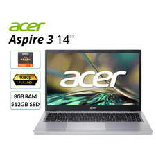 Acer Aspire 3 14" Laptop AMD Ryzen 5 7520U 2.8GHz 8GB RAM 512GB SSD Refurbished