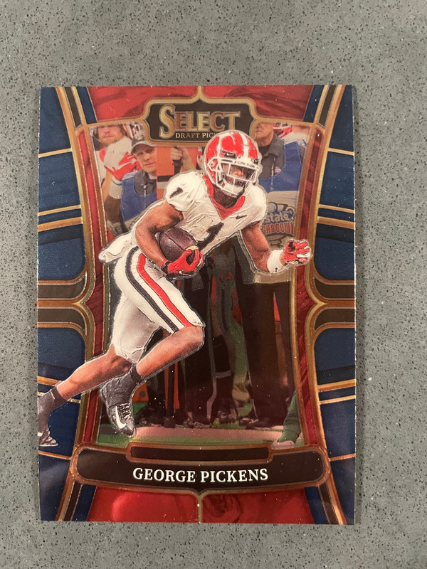 George Pickens Georgia/Dallas 2023 Panini Select Draft Picks-Concourse Blue #67