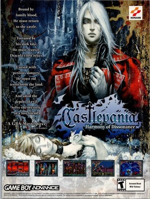 Castlevania: Harmony of Dissonance (2002) - GBA - Print Ad/Mini Poster Promo Art