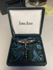 Vtg Neiman Marcus Silver Plated Wine Bottle Opener
