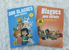 Lot de 2 livres – Blagues pour enfants – 500 et 600 blagues – Dès 7 ans