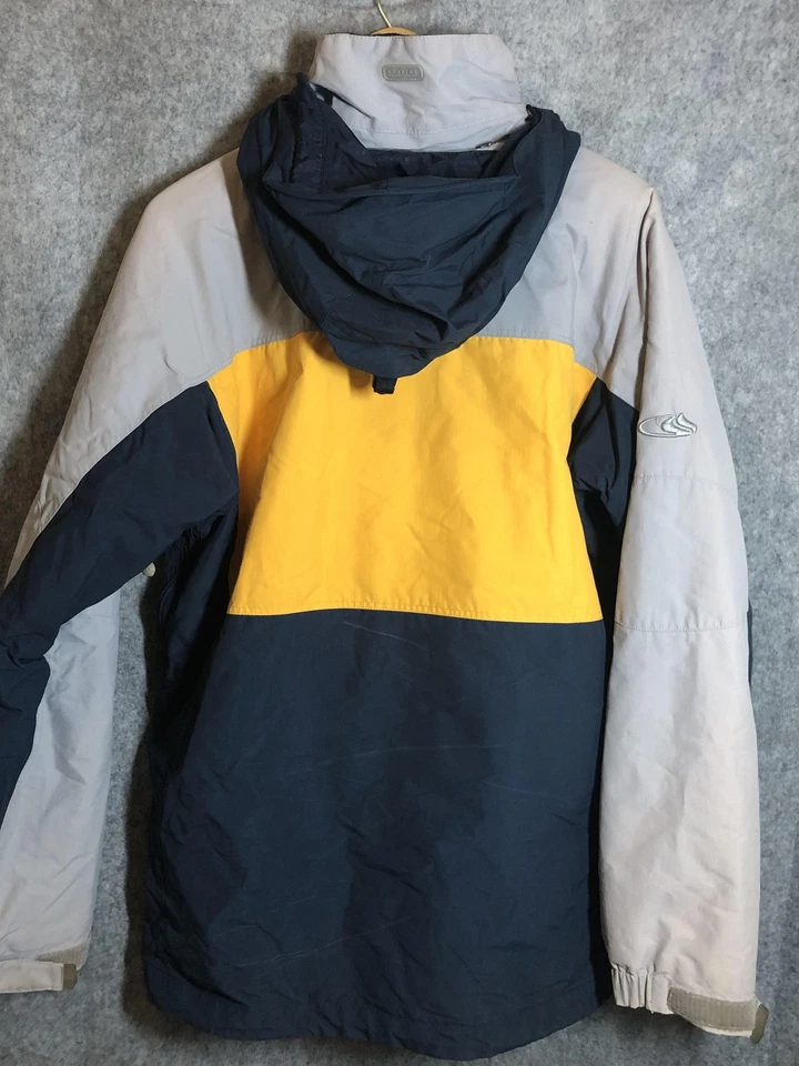 Bonfire Jacket Mens Medium Navy Yellow Silver Series Snowboard Hooded 6000mm - Image 4 of 4