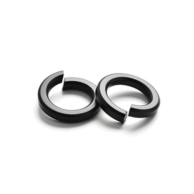 5/16'' (100 Pack) Split Lock Washer, Black Oxide (18-8) 304 Stainless Steel Spr