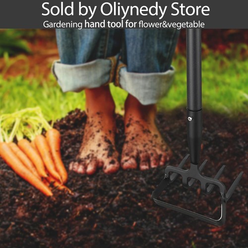Stirrup Hoe and Cultivator Garden Tool Heavy Duty Scuffle Loop Hula Action - Picture 7 of 7