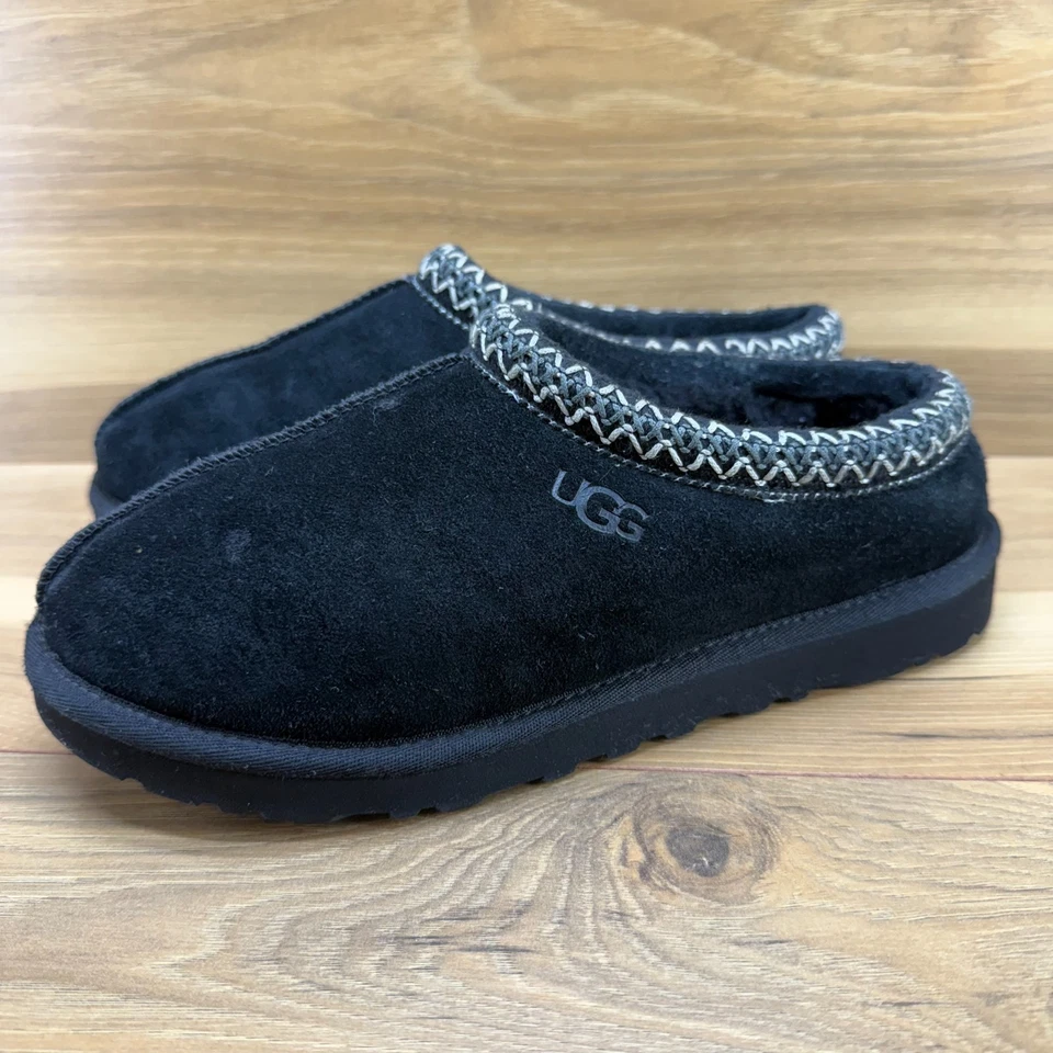Zapatillas de gamuza negras UGG Tasman jóvenes grandes niños 7 Foto 2 de 4
