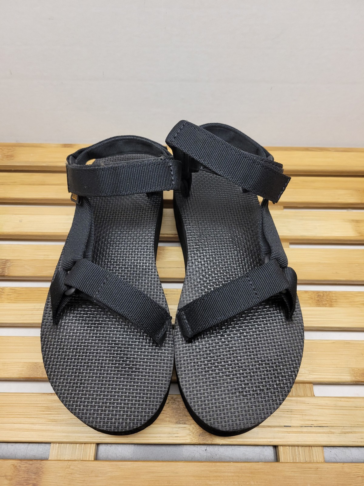 TEVA BLACK FLATFORM UNIVERSAL 2" PLATFORM SANDALS… - image 5