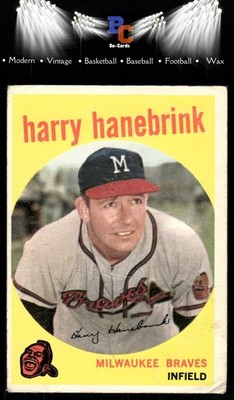 1959 Topps #322b Harry Hanebrink : ''Traded to Phillies in March 1959'' on back