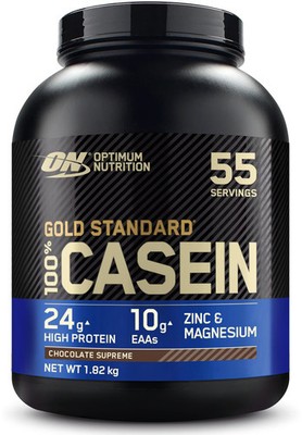 Optimum Nutrition 100 % Gold Standard Casein, 1820 g (4 lb) Dose, Chocolate Supr