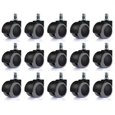 15 Pcs Replacement Swivel Office Chair Wheels Casters Universal Fit Set of 15