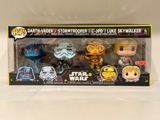 Funko Pop! Star Wars Darth Vader / Stormtrooper / C-3PO / Luke Skywalker 4 pack 