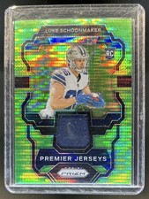 2023 Panini Prizm Luke Schoonmaker Premier RC Neon Green Pulsar #PJ-LS