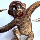 Monkey Pin Bronze Animal Brooch Handpainted Details Unique Jewelry For Blazer — photo 2