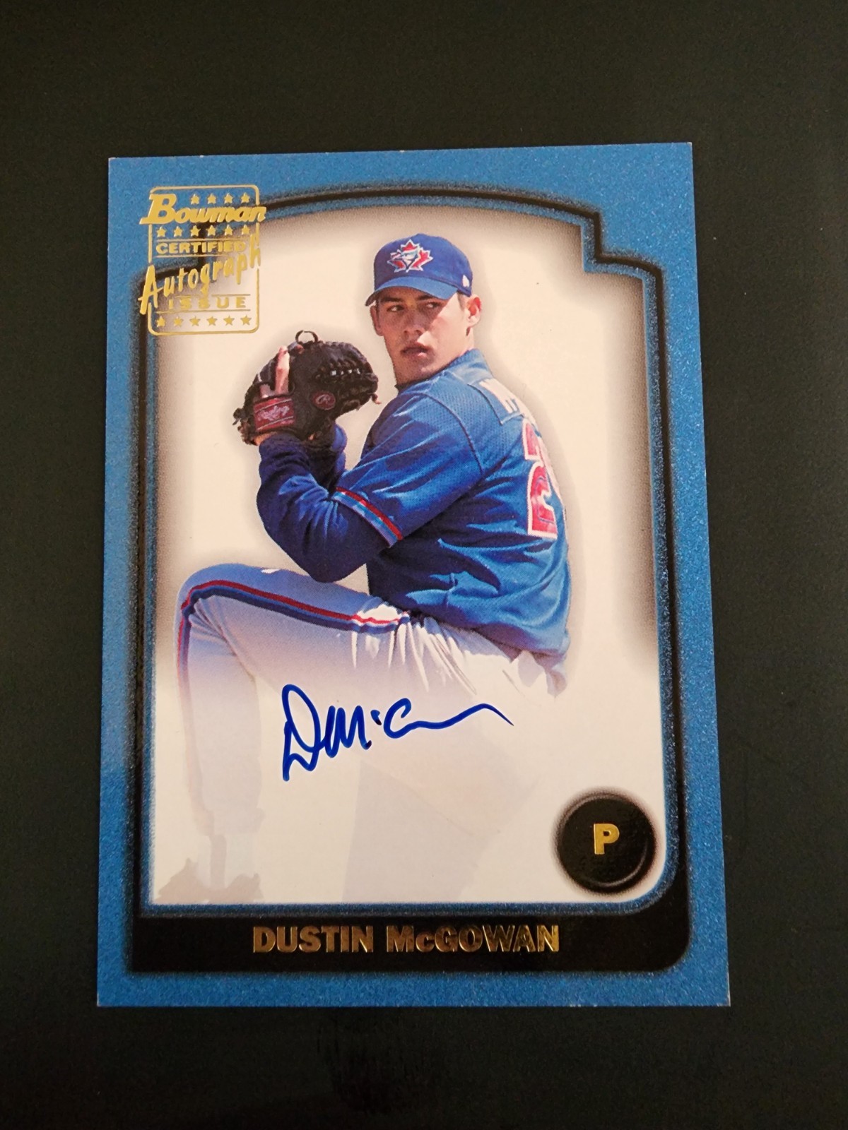2003 Bowman Signs of the Future Dustin McGowan #SOF-DHM Rookie Auto RC
