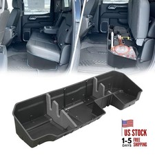 Rear Under Seat Storage Box Compatible Chevy Silverado GMC Sierra 2019-2024