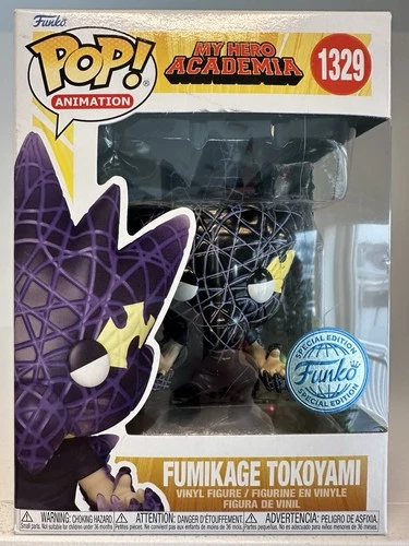Funko Pop! Animation My Hero Academia Fumikage Tokoyami Figure #1329 NEW 156-3