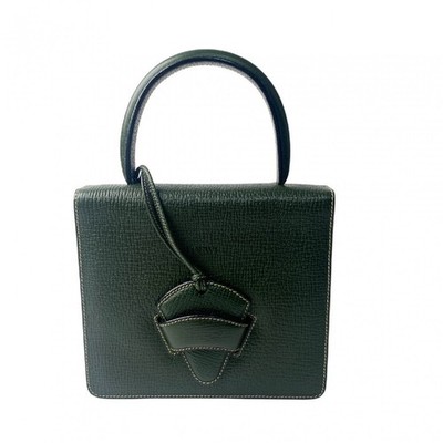Excellent Condition Loewe LOEWE Women s Barcelona Handbag Green from JAPAN