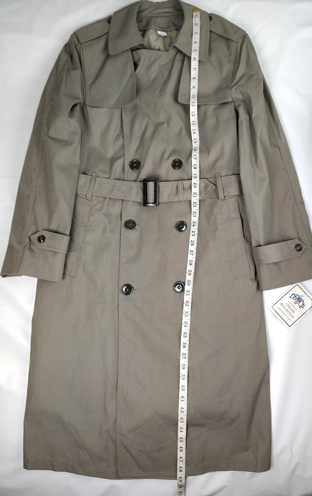 NWT DSCP Valor Collection All Weather Trench Coat Removable Quilt Liner Mens 40L - product detail image 16