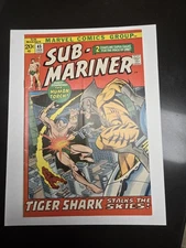1972 Sub-Mariner #45 - Severin - Human Torch, Tiger Shark