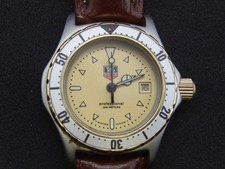Tag Heuer Professional 200M 974.008 Ladies Gold Dial Watch
