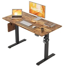 Agilestic Electric Standing Desk, 100 x 60 cm Height 100*60 cm, Brown 