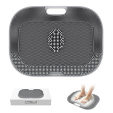 Large Foot Scrubber in Shower, 17.3 X 13 Inch Silicone Shower Foot Scrubber Mat