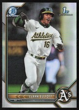2022 Bowman Draft Chrome Refractor Clark Elliott #BDC-85 Oakland Athletics