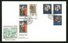 Sweden. 1976.FDC. Cachet. Christmas Stamps. Motif:Flemish Prayer Book Year 1500.