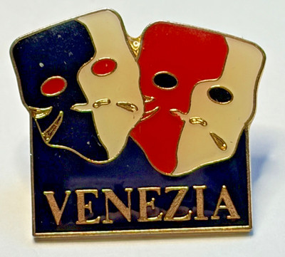 VENEZIA (VENEDIG ITALIEN) THEATER MASKEN SOUVENIR PIN ANSTECKER
