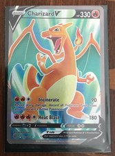 charzard v 153/172 rare 330 hp pokemon card