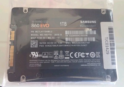 Samsung 2.5'' 860 Evo 1TB SATA III 6Gbps SSD MZ-76E1T0