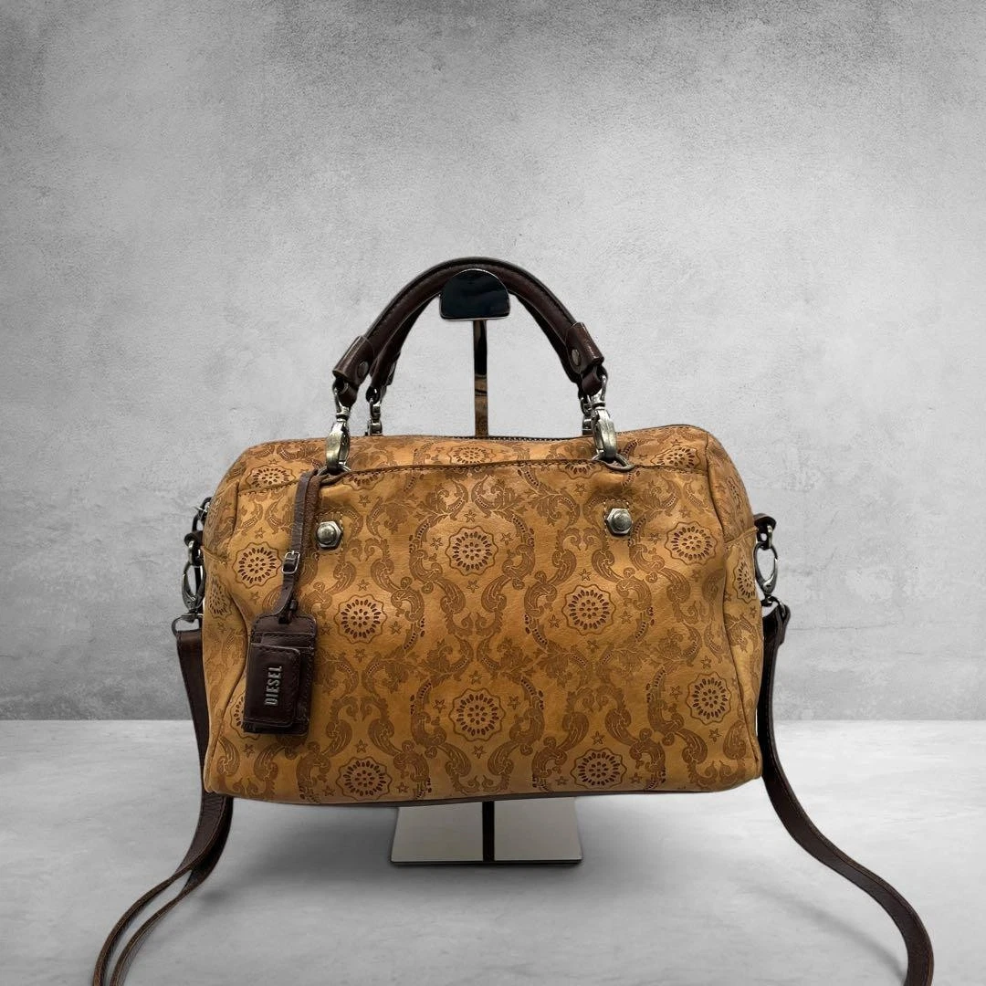 美品　DIESEL Archive l logo bag ボストン diesel bag products for sale | eBay