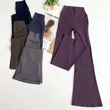 Flared Yoga Pants High Waist Stretch Comfortable Women's Gym Workout Trousers