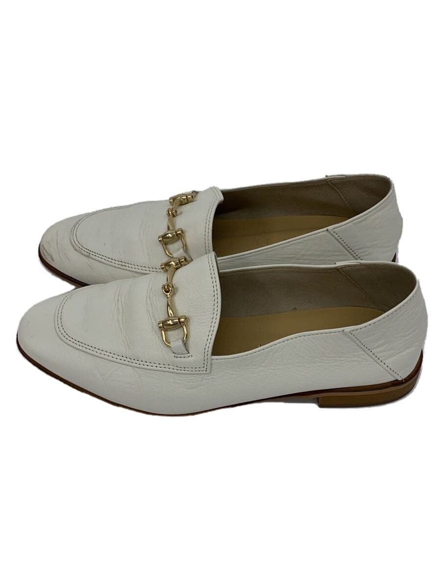 Le Talon white leather loafers size 23.5cm