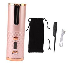 Cordless Automatic Curling Iron,Wireless Hair Curler Fast Heating USB