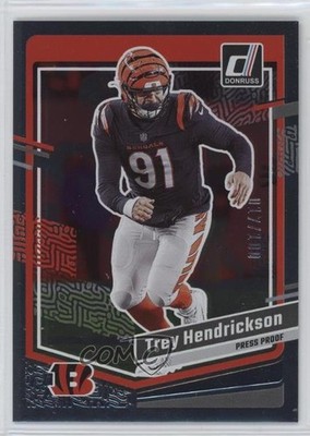 2023 Panini Donruss Press Proof Silver 17/100 Trey Hendrickson #62 17x6